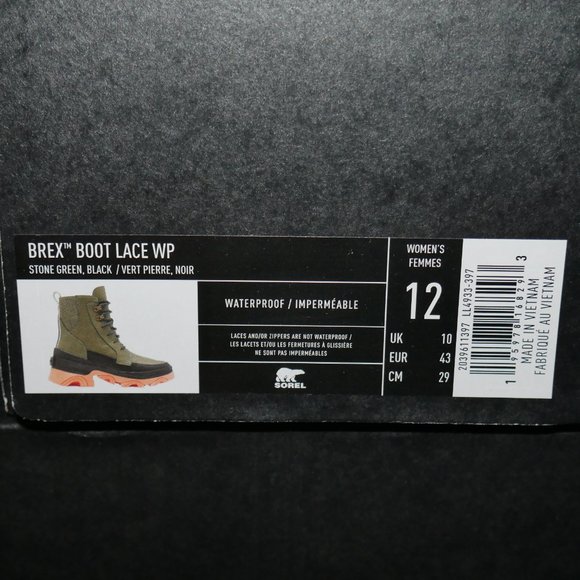 FP Movement x SOREL Brex Lace Boots Womens Size 7-12 Olive Green Statement Wear - Picture 13 of 13